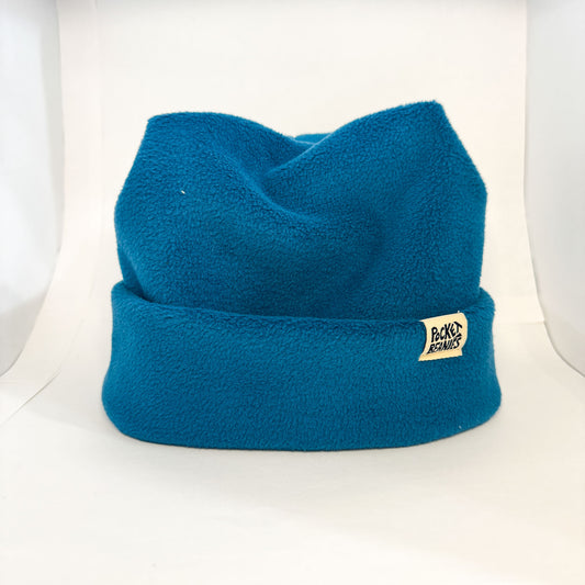 4 POINT BEANIE - BLUE TEAL