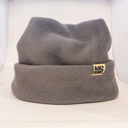 4 POINT BEANIE - WARM GRAY