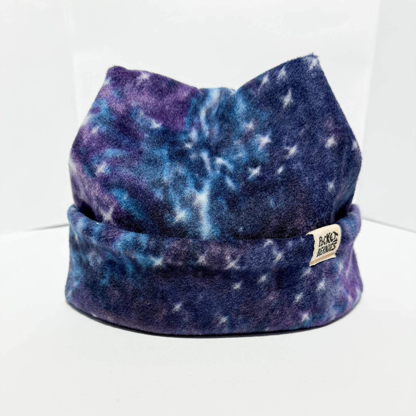 4 POINT BEANIE - PURPLE GALAXY